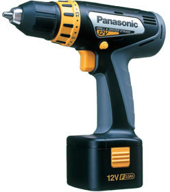 Panasonic EY-6405-FQKW Cordless 12 Volt Drill Driver - 10mm Keyless Chuck (2 x 2.0Ah Ni-Cad Batteries)