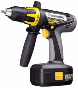 Panasonic EY-6450-GQKW Cordless 18 Volt Drill Driver - 13mm Keyless Chuck