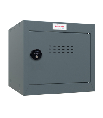 Phoenix CL0344AAC Size 1 Dark Grey Cube Locker with Combination Lock - Code CL0344AAC