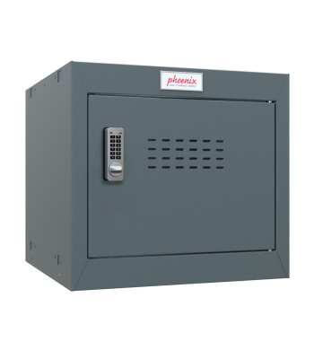 Phoenix CL0344AAE Size 1 Dark Grey Cube Locker with Electronic Lock - Code CL0344AAE