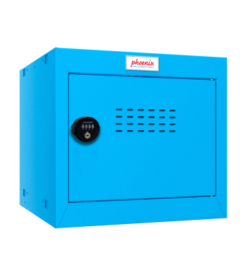 Phoenix CL0344BBC Size 1 Blue Cube Locker with Combination Lock - Code CL0344BBC