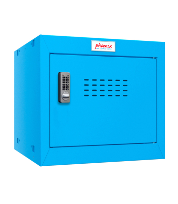 Phoenix CL0344BBE Size 1 Blue Cube Locker with Electronic Lock - Code CL0344BBE