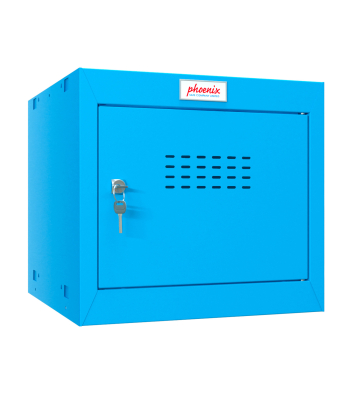 Phoenix CL0344BBK Size 1 Blue Cube Locker with Key Lock - Code CL0344BBK