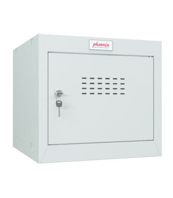 Phoenix CL0344GGK Size 1 Light Grey Cube Locker with Key Lock - Code CL0344GGK
