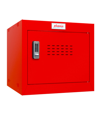 Phoenix CL0344RRE Size 1 Red Cube Locker with Electronic Lock - Code CL0344RRE