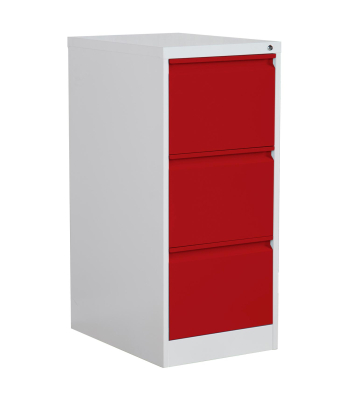 Phoenix FC Series FC1003GRK Filing Cabinet in Red - Code FC1003GRK
