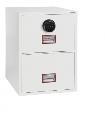 Phoenix World Class Vertical Fire File FS2252F 2 Drawer Filing Cabinet with Fingerprint Lock
