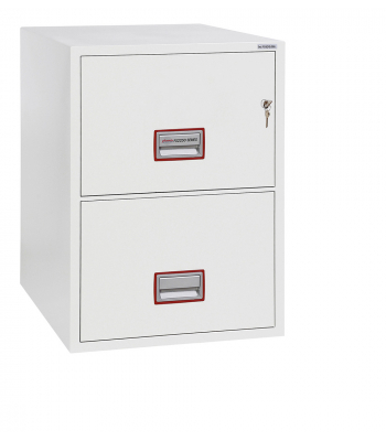 Phoenix World Class Vertical Fire File FS2252K 2 Drawer Filing Cabinet with Key Lock