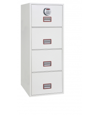 Phoenix World Class Vertical Fire File FS2254E 4 Drawer Filing Cabinet with Electronic Lock