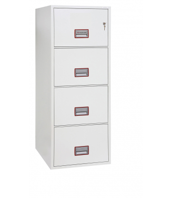 Phoenix World Class Vertical Fire File FS2254K 4 Drawer Filing Cabinet with Key Lock