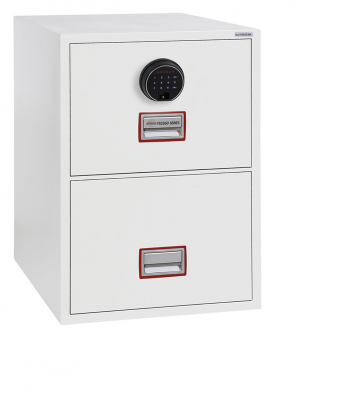 Phoenix World Class Vertical Fire File FS2262E 2 Drawer Filing Cabinet with Electronic Lock