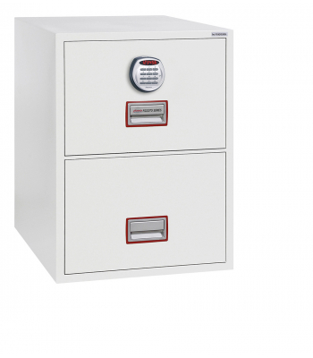 Phoenix World Class Vertical Fire File FS2272E 2 Drawer Filing Cabinet with Electronic Lock
