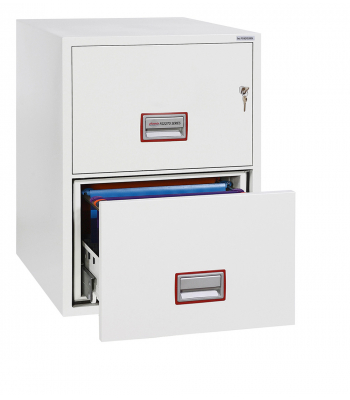 Phoenix World Class Vertical Fire File FS2272K 2 Drawer Filing Cabinet with Key Lock