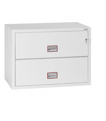 Phoenix World Class Lateral Fire File FS2412K 2 Drawer Filing Cabinet with Key Lock