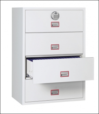 Phoenix World Cl Lateral Fire File Fs2414e 4 Drawer Filing Phoenix World Cl Lateral Fire File Fs2414e 4 Drawer Filing Cabinet With Electronic Lock Product