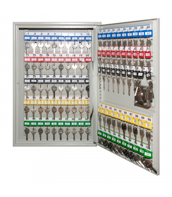 Phoenix Extra Security Key Cabinet KC0072K 100 Hook with Key Lock