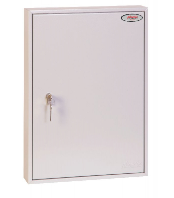 Phoenix Commercial Key Cabinet KC0603P 100 Hook with Euro Cylinder Lock Case