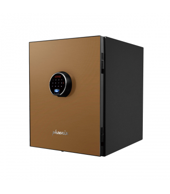 Phoenix Spectrum Plus LS6011FG Size 1 Luxury Fire Safe with Gold Door Panel and Fingerprint Lock