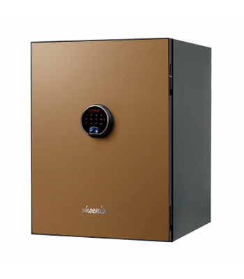 Phoenix Spectrum Plus LS6012FG Size 2 Luxury Fire Safe with Gold Door Panel and Fingerprint Lock