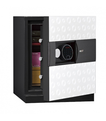 Phoenix Next LS7001FW Luxury Safe Size 1 in White with Fingerprint Lock