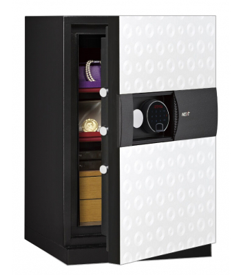Phoenix Next LS7002FW Luxury Safe Size 2 in White with Fingerprint Lock