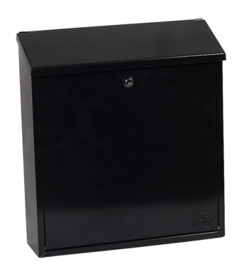 Phoenix Casa Top Loading Letter Box MB0111KB in Black with Key Lock