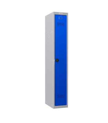 Phoenix PL Series PL1130GBC/ADD 1 Column 1 Door Personal Locker Grey Body/Blue Door with Combination Lock - Code PL1130GBC