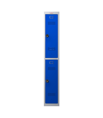 Phoenix PL 300D Series PL1233GBC/ADD 1 Column 2 Door Personal locker in Blue with Combination Lock - Code PL1233GBCADD