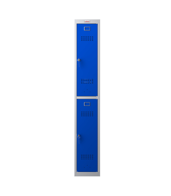 Phoenix PL 300D Series PL1233GBK/ADD 1 Column 2 Door Personal locker in Blue with Key Lock - Code PL1233GBKADD