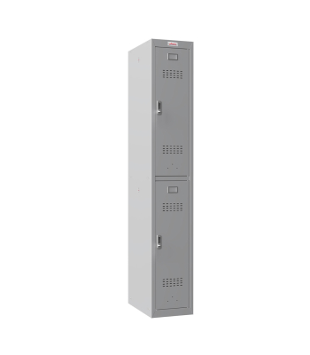 Phoenix PL 300D Series PL1233GGE/ADD 1 Column 2 Door Personal locker in Grey with Electronic Lock - Code PL1233GGE