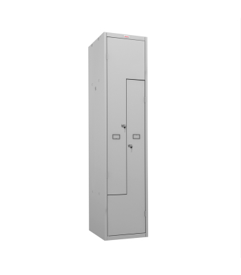 Phoenix PLZ Series PLZ1240GGK 1 Column 2 Door Personal locker in Grey with Key Lock - Code PLZ1240GGK