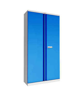Phoenix SC Series SC1910GBE 2 Door 4 Shelf Stationery Cupboard in Blue with Electronic Lock - Code SC1910GBE