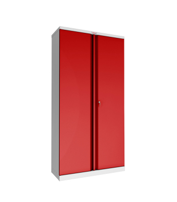 Phoenix SC Series SC1910GRK 2 Door 4 Shelf Stationery Cupboard in Red with Key Lock - Code SC1910GRK