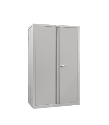 Phoenix SCF Series SCF1491GGE 2 Door 3 Shelves Stationery Cupboard in Grey with Electronic Lock - Code SCF1491GGE