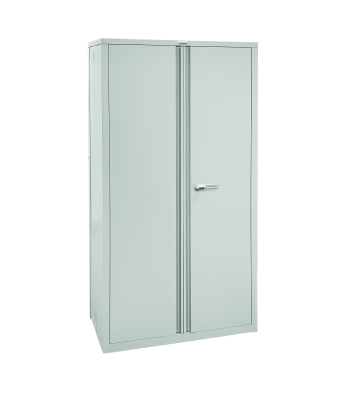Phoenix SCF Series SCF1891GGE 2 Door 4 Shelves Stationery Cupboard in Grey with Electronic Lock - Code SCF1891GGE