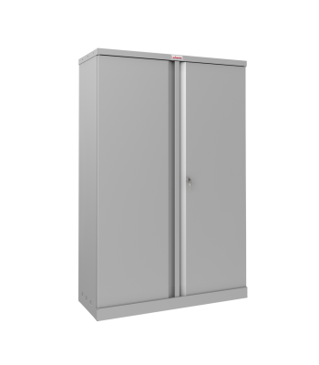 Phoenix SCL Series SCL1491GGK 2 Door 3 Shelf Steel Storage Cupboard in Grey with Key Lock - Code SCL1491GGK