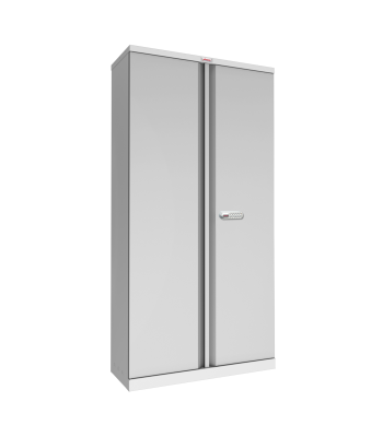 Phoenix SCL Series SCL1891GGE 2 Door 4 Shelf Steel Storage Cupboard in Grey with Electronic Lock - Code SCL1891GGE