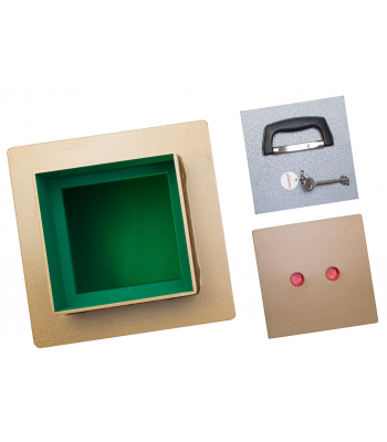 Phoenix Tarvos (12 inch  Square Door) UF0662K Underfloor ?6K Safe with Key Lock