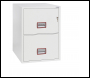 Phoenix World Class Vertical Fire File FS2252K 2 Drawer Filing Cabinet with Key Lock