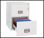 Phoenix World Class Vertical Fire File FS2252K 2 Drawer Filing Cabinet with Key Lock