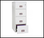 Phoenix World Class Vertical Fire File FS2254K 4 Drawer Filing Cabinet with Key Lock