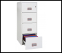 Phoenix World Class Vertical Fire File FS2254K 4 Drawer Filing Cabinet with Key Lock