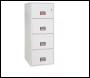 Phoenix World Class Vertical Fire File FS2264K 4 Drawer Filing Cabinet with Key Lock