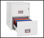 Phoenix World Class Vertical Fire File FS2272K 2 Drawer Filing Cabinet with Key Lock