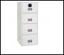 Phoenix World Class Vertical Fire File FS2274F 4 Drawer Filing Cabinet with Fingerprint Lock