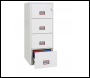 Phoenix World Class Vertical Fire File FS2274K 4 Drawer Filing Cabinet with Key Lock