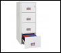 Phoenix World Class Vertical Fire File FS2274K 4 Drawer Filing Cabinet with Key Lock