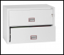 Phoenix World Class Lateral Fire File FS2412K 2 Drawer Filing Cabinet with Key Lock