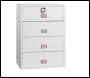 Phoenix World Class Lateral Fire File FS2414E 4 Drawer Filing Cabinet with Electronic Lock