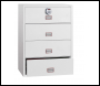 Phoenix World Class Lateral Fire File FS2414E 4 Drawer Filing Cabinet with Electronic Lock